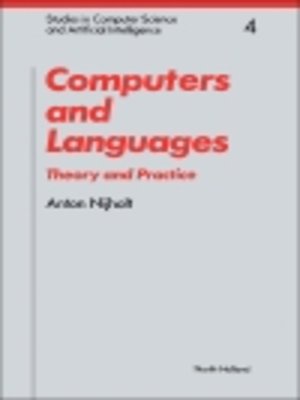 cover image of Computers and Languages